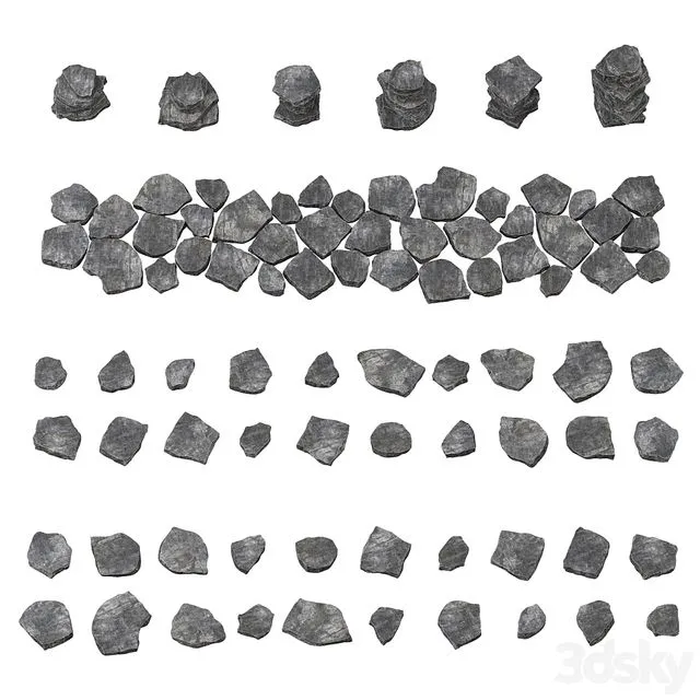 Plate rock n1 3D Model Plate rock n1 3D Model