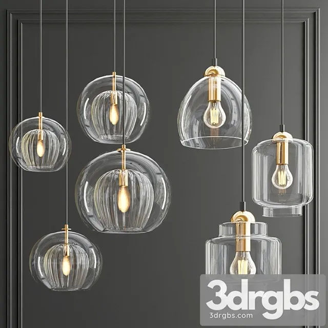 Plated crystal & milo pendant Plated crystal & milo pendant