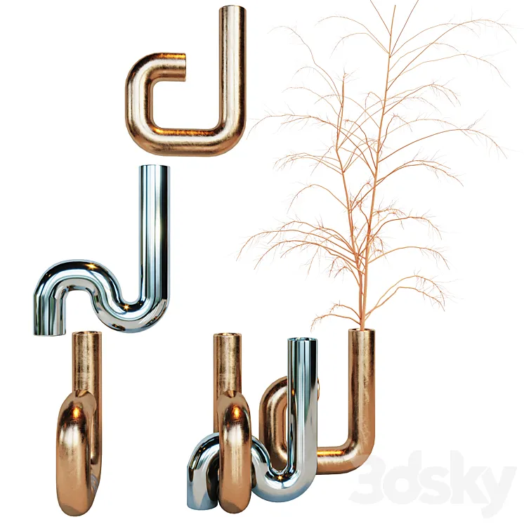 Platinum Vase by Alvino Bagni 3D Model Free Download