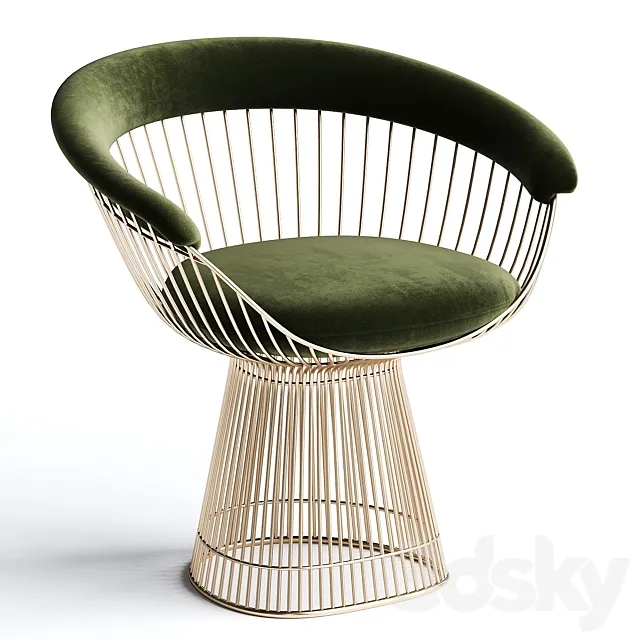 Platner Arm Chair 3D Model