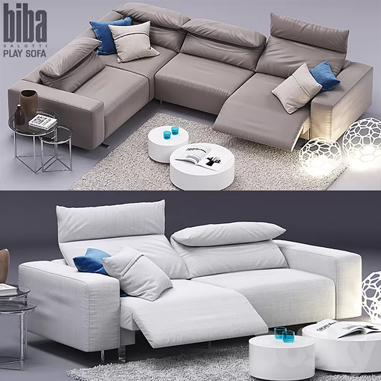 Play sofa Biba Salotti 3D Model