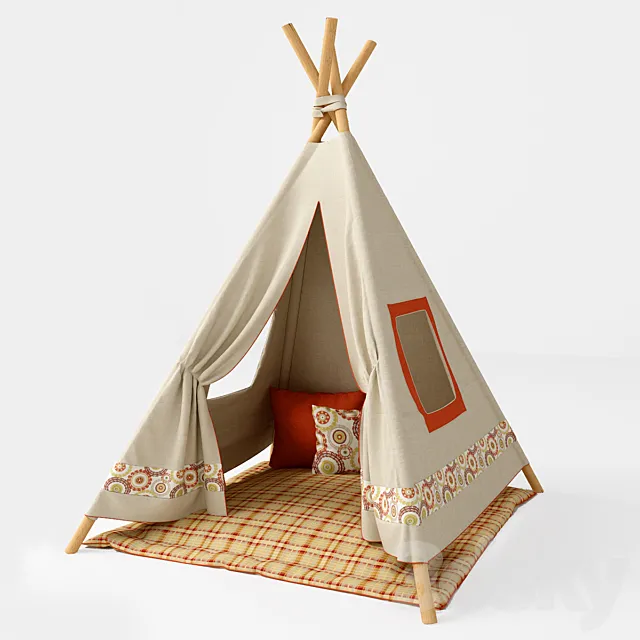 Play tent 3DModel Play tent 3DModel