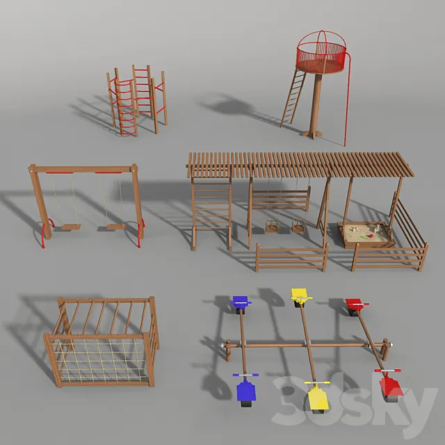 playground 3DModel playground 3DModel