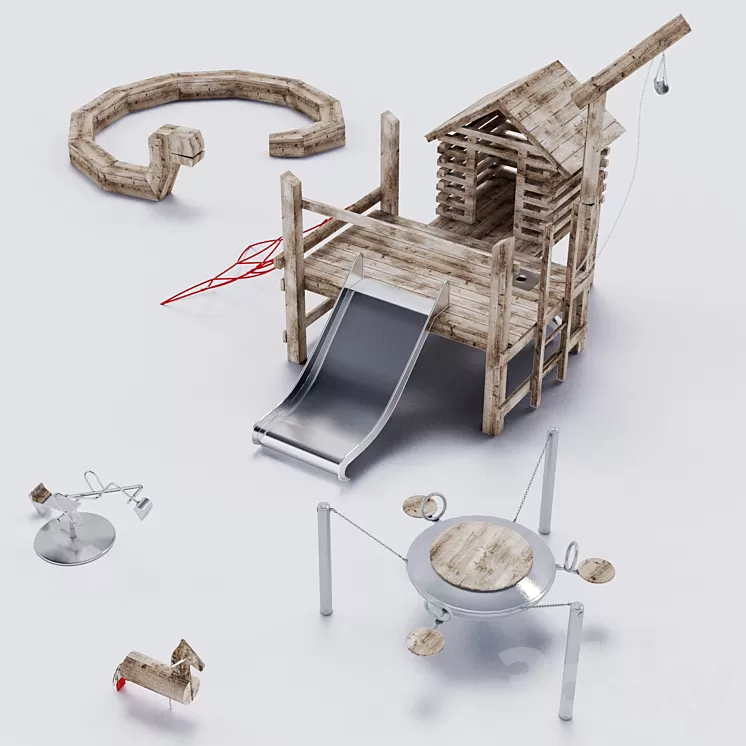 PlayGround Richter Staff 3D Model PlayGround Richter Staff 3D Model