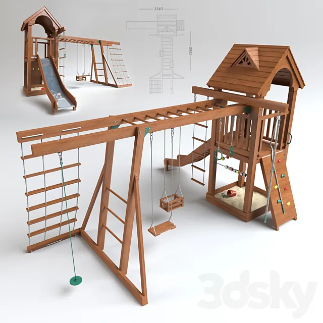 Playground structure 3DModel Playground structure 3DModel