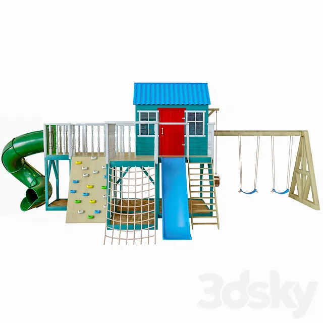 PlaygroundPlayhouse-06 3D Model PlaygroundPlayhouse-06 3D Model