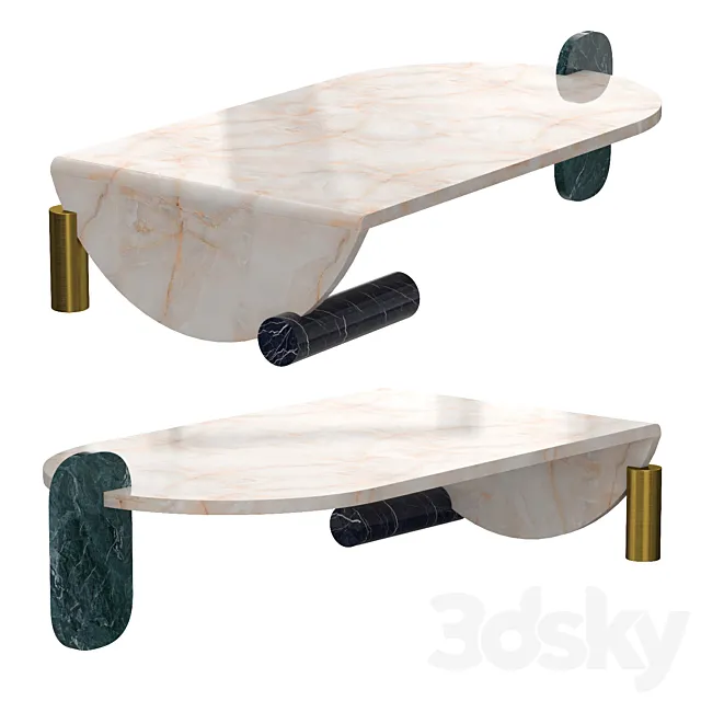 Playing Games Coffe Table 3DModel