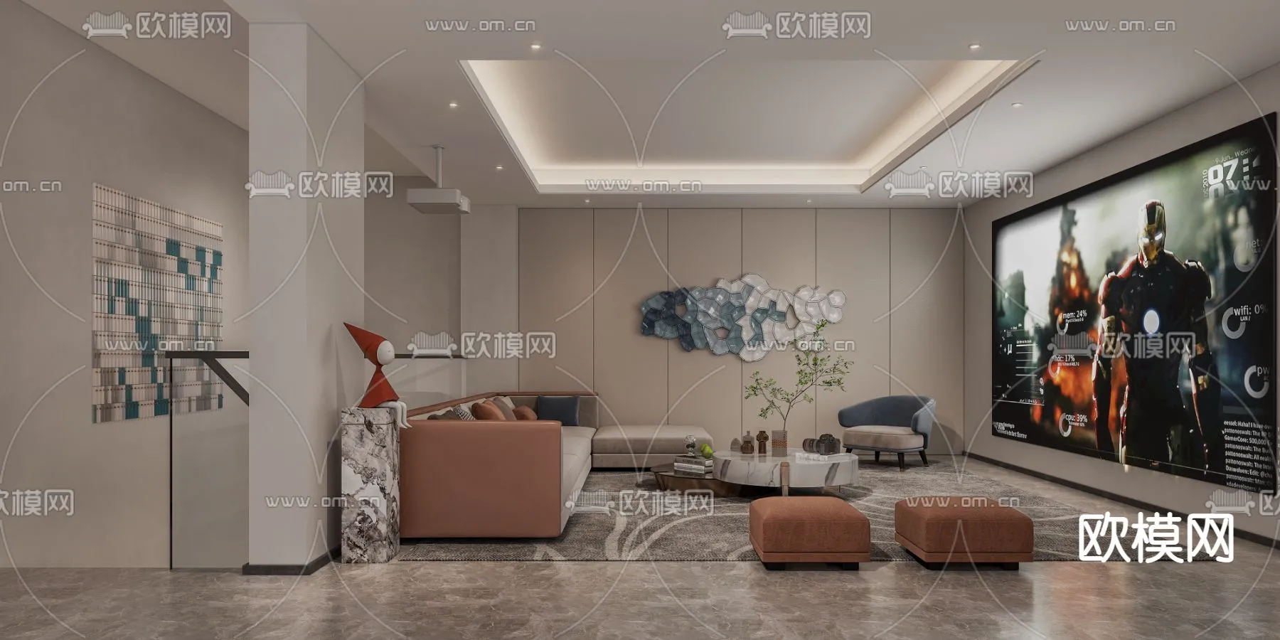 PLAYROOM – CORONA – 3D MODEL – 1615