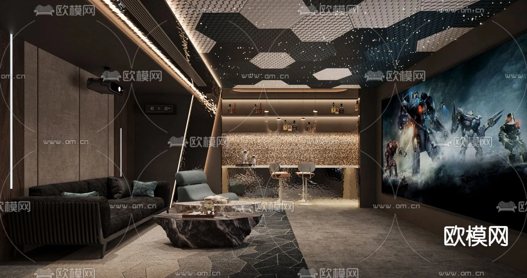 PLAYROOM – CORONA – 3D MODEL – 1653