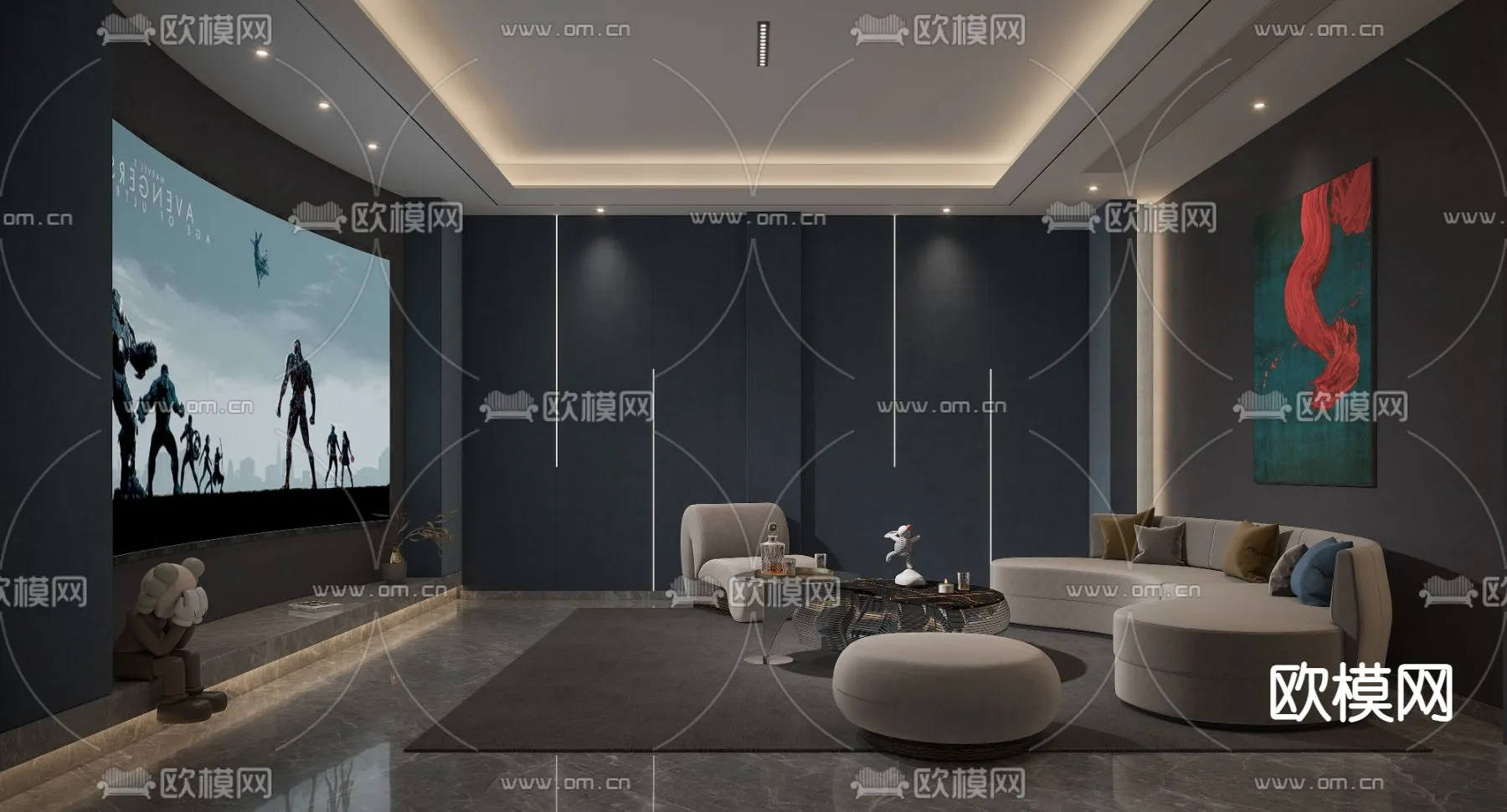 PLAYROOM – CORONA – 3D MODEL – 1665