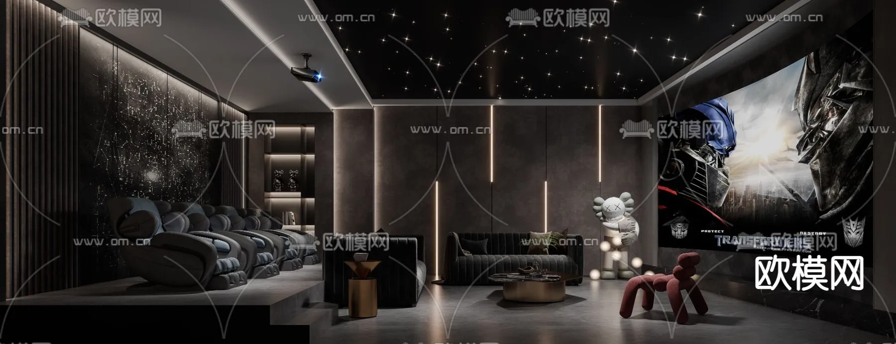 PLAYROOM – CORONA – 3D MODEL – 1666