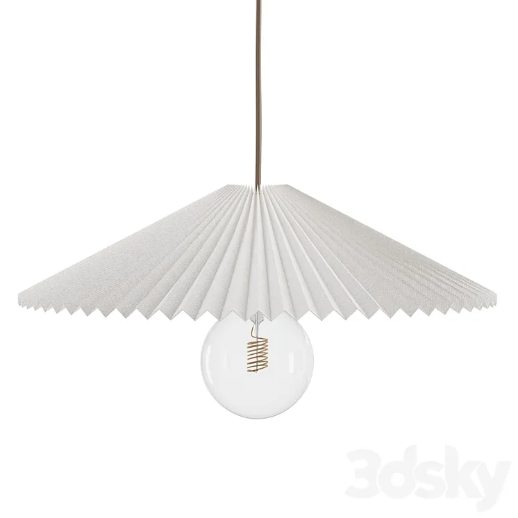 Pleated Lamp Shade 3D Model Free Download