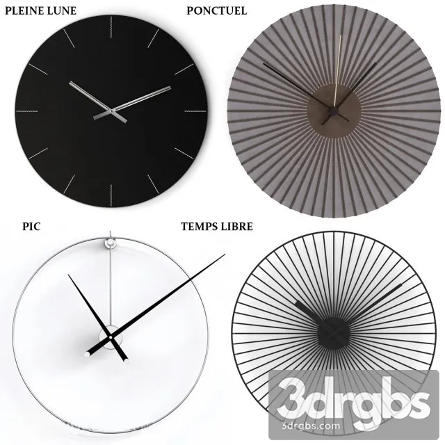 Pleine Lune Cloc 3D Model Download