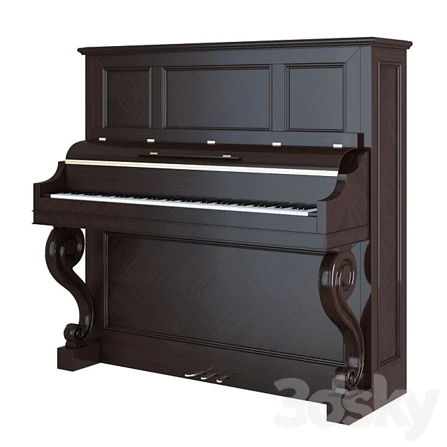 PLEYEL WOLFF vertical piano 3D Model