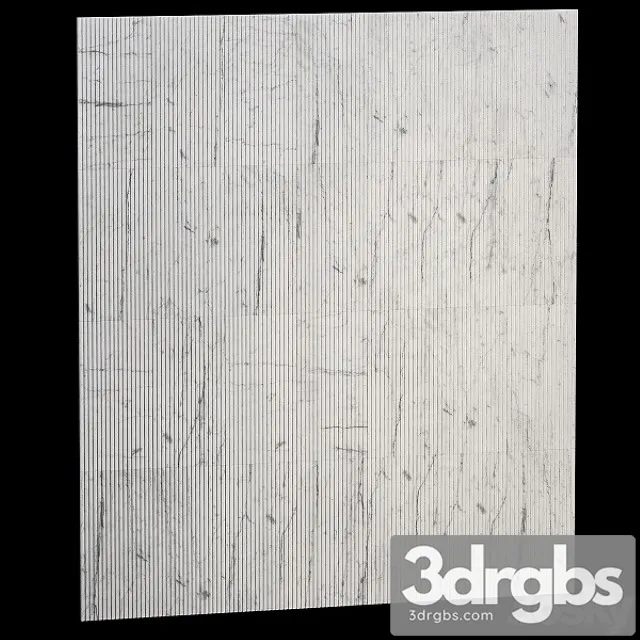 Plisse Marble Tiles 3D Model Download