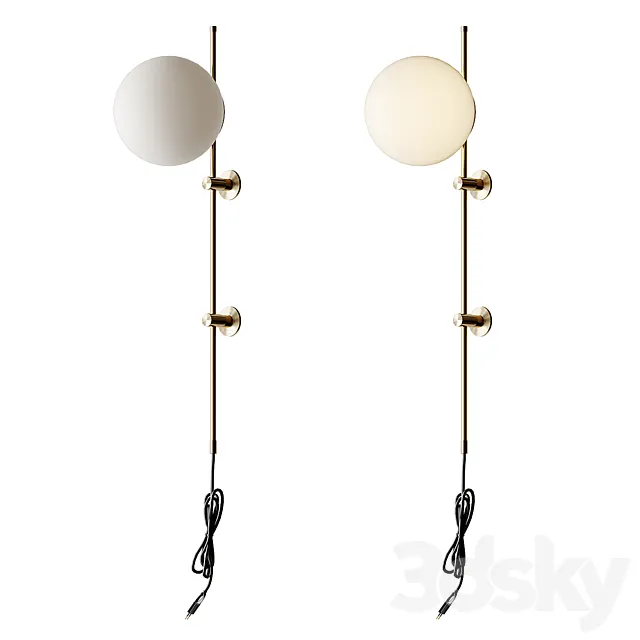 Plug in wall sconce neckless BLACK and Gold from LUX Lighting USA 3DModel Plug in wall sconce neckless BLACK and Gold from LUX Lighting USA 3DModel