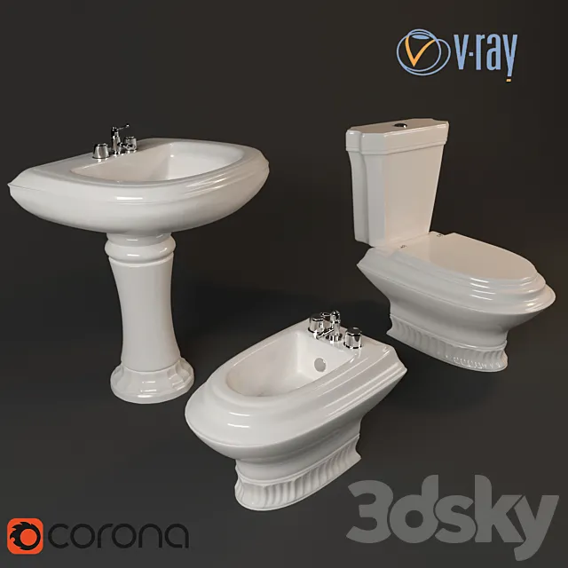 Plumbing Cezares King Palace 3D Model Plumbing Cezares King Palace 3D Model