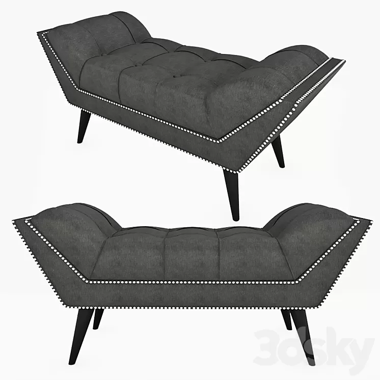 Plume bench 3D Model Plume bench 3D Model