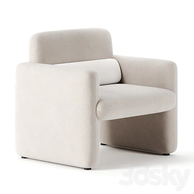 PLUME LOUNGE CHAIR by industrywest 3DModel