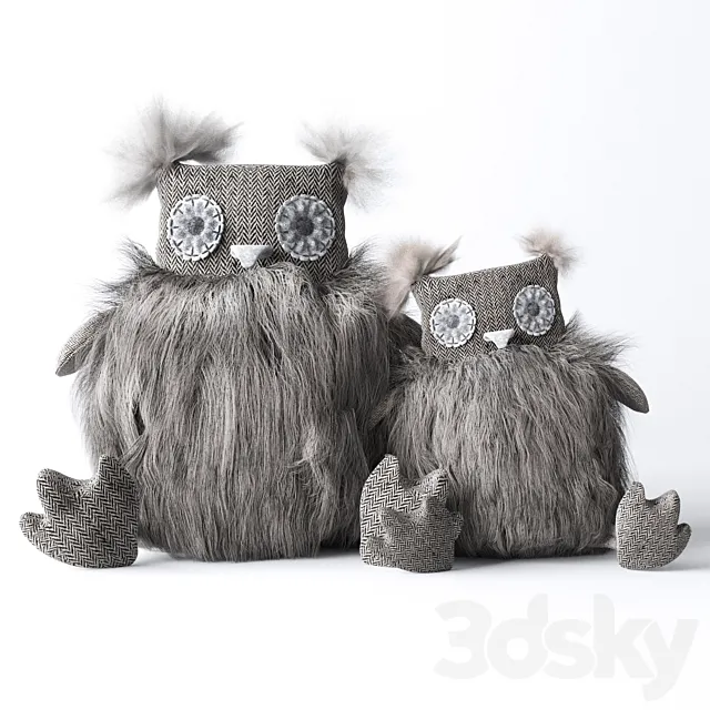 Plush Owls 3DModel Plush Owls 3DModel