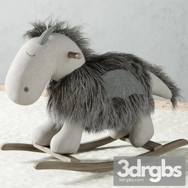 Plush Rocking Dragon 3D Model Download