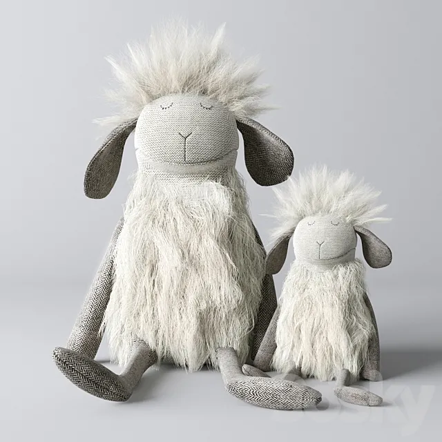 Plush sheep 3D Model Plush sheep 3D Model