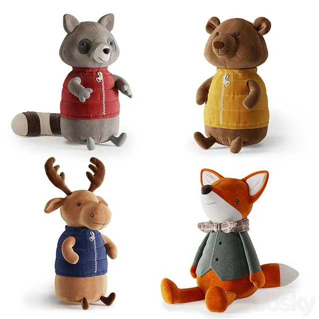 Plush Toys 08 3D Model Plush Toys 08 3D Model