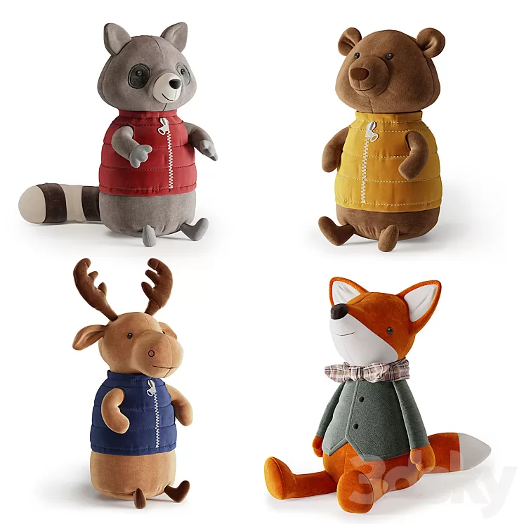 Plush Toys 08 3D Model Free Download