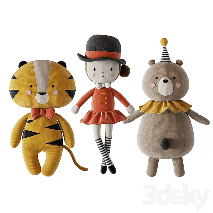 Plush Toys 09 3D Model Free Download