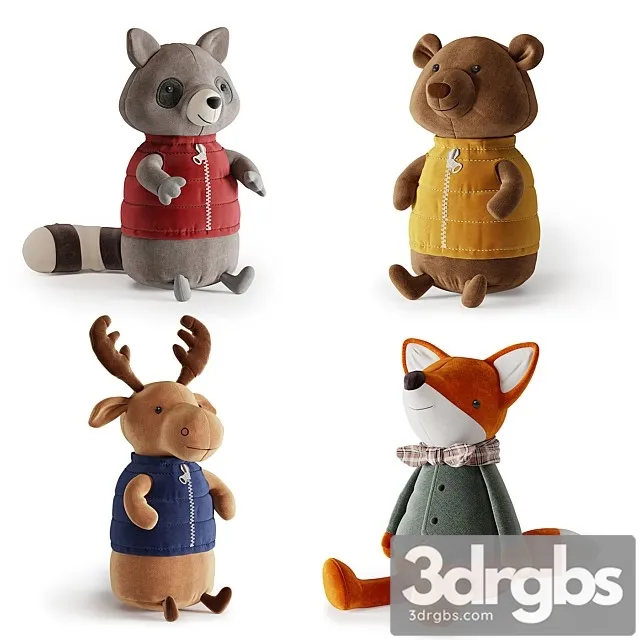 Plush Toys 3D Model Download
