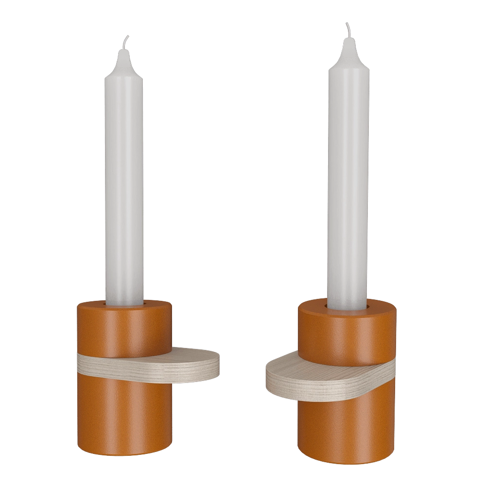 Pluskouple – Candle holder Heavy Cream 3D Model