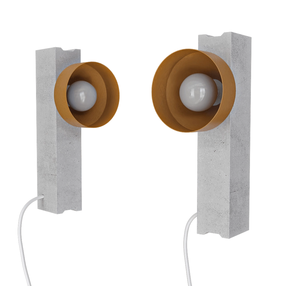 Pluskouple – Wall lamp Block 3D Model