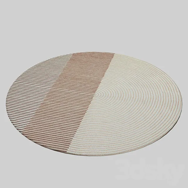 PLY PINK By GAN rug round pink 3D Model PLY PINK By GAN rug round pink 3D Model