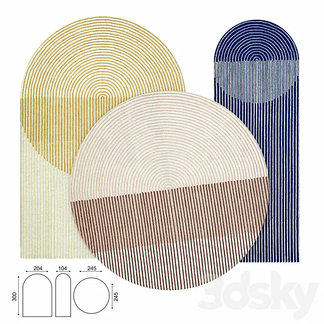 Ply Pink Rug 3DModel Ply Pink Rug 3DModel