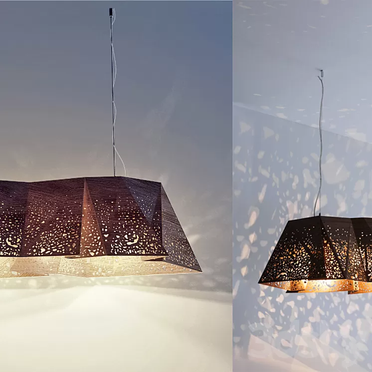 Plywood Chandelier 3D Model