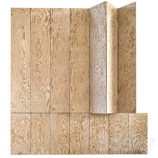 Plywood partition 3D Model Plywood partition 3D Model