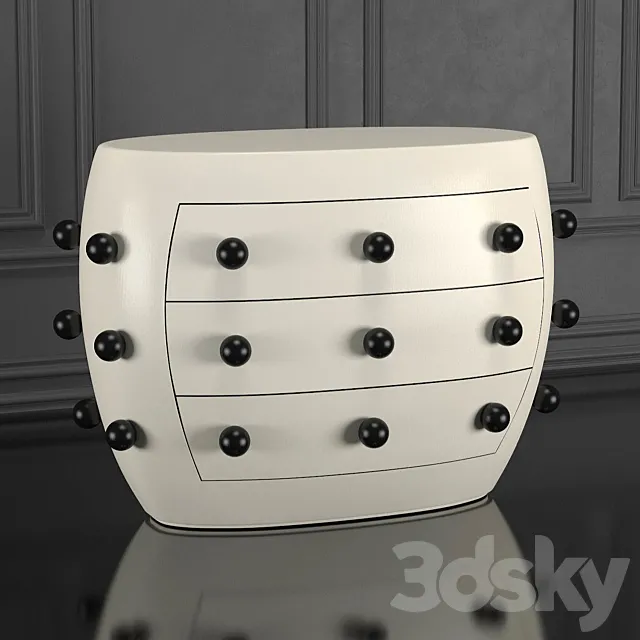 POD COMMODE KELLY WEARSTLER 3DModel POD COMMODE KELLY WEARSTLER 3DModel