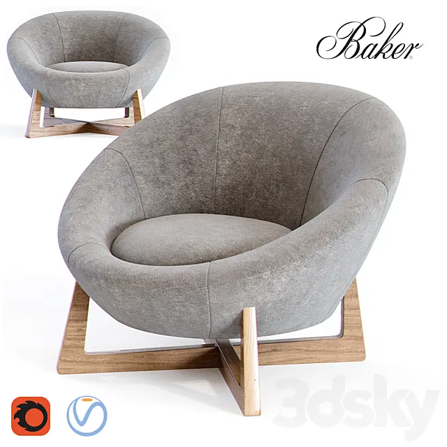 POD LOUNGE CHAIR BARBARA BARRY 3D Model