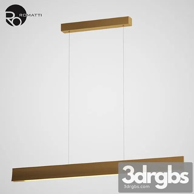 Podviesnoi Svietil Nik Gold Line Romatti 3D Model Download