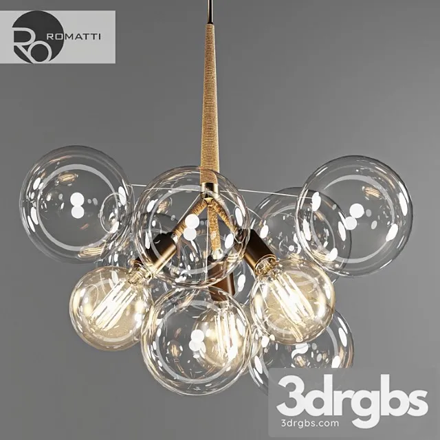 Podviesnoi Svietil Nik Romatti Bubble Glass Chandelier By Pelle 3D Model Download
