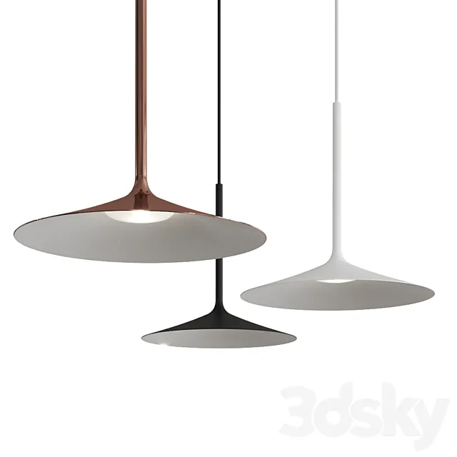 Poe_P by Linea Light Group Pendant Lamp 3D Model Poe_P by Linea Light Group Pendant Lamp 3D Model