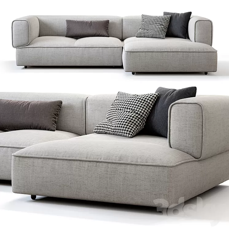 Poff sofa (v2) 3D Model