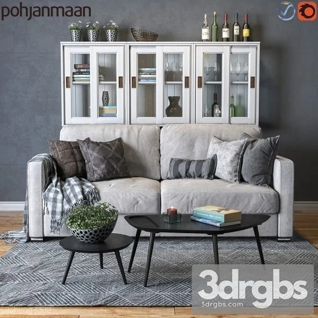Pohjanmaan Torino Sofa 01 3D Model Download Pohjanmaan Torino Sofa 01 3D Model Download