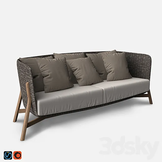Point ROUND Sofa 3 3DModel Point ROUND Sofa 3 3DModel