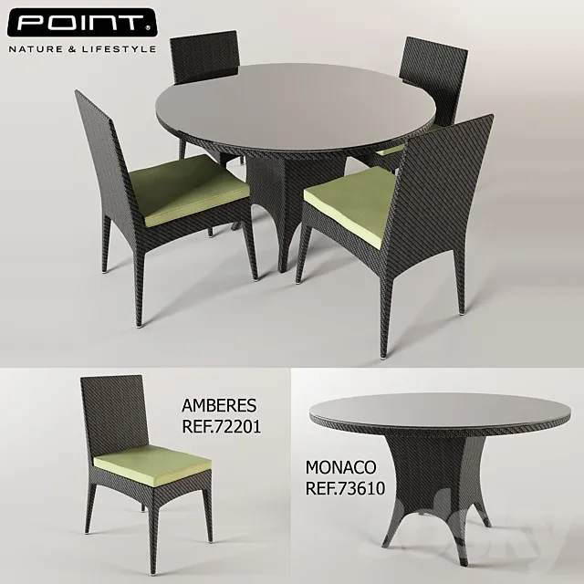 Point table and Chair 3DModel Point table and Chair 3DModel
