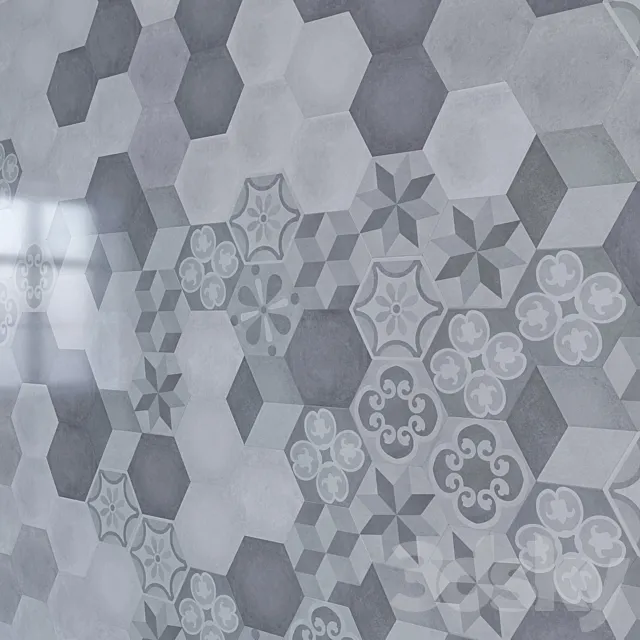 Poitou porcelain tiles from Kerama Marazzi 3D Model