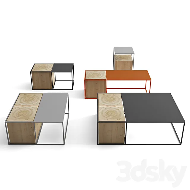 Poker – Coffee & Side Table 3DModel