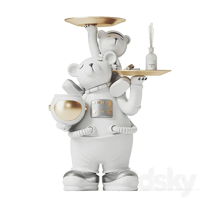 polar bear shelving 3DModel