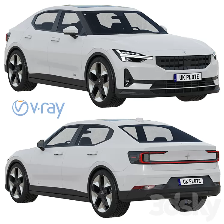 Polestar 2 2023 3D Model Free Download Polestar 2 2023 3D Model Free Download