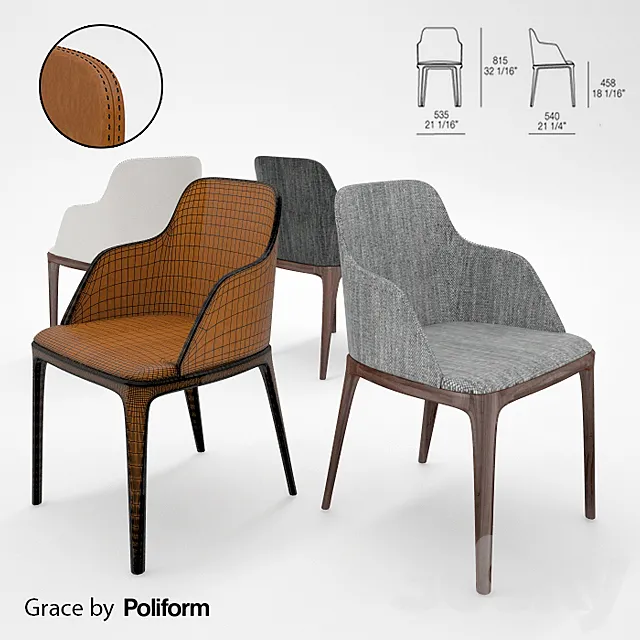Poliform _ GRACE 3D Model Poliform _ GRACE 3D Model